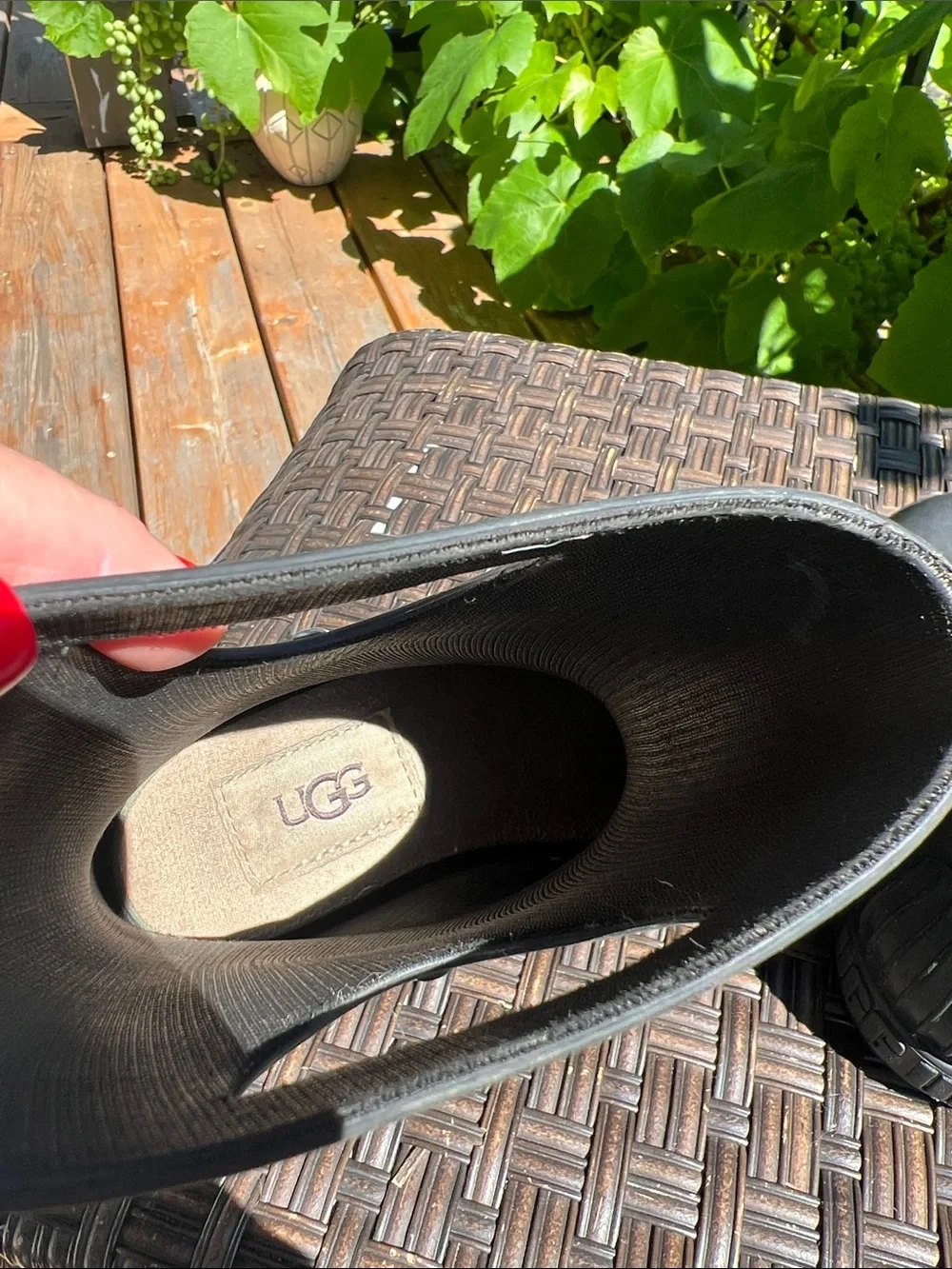 UGG Black Kids' Pull-On Rain Boots